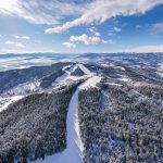 Blick auf das Skigebiet Simonhöhe