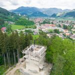 Eine Burg wird gebaut